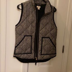 J Crew XS Herringbone Vest